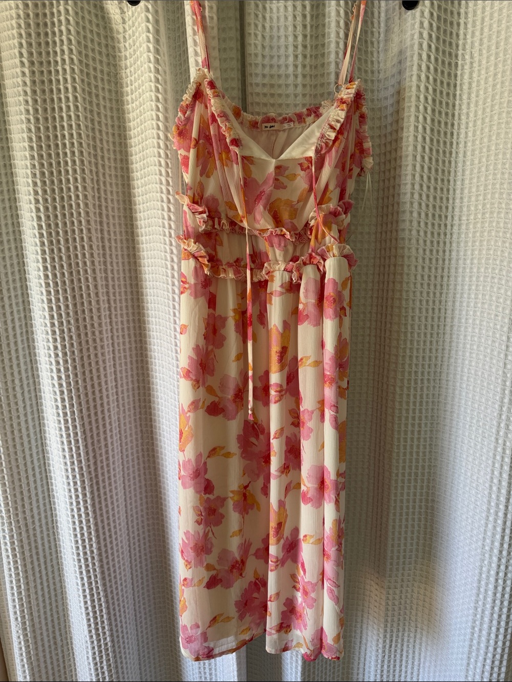 Mi Ami Floral Pink & Cream Dress